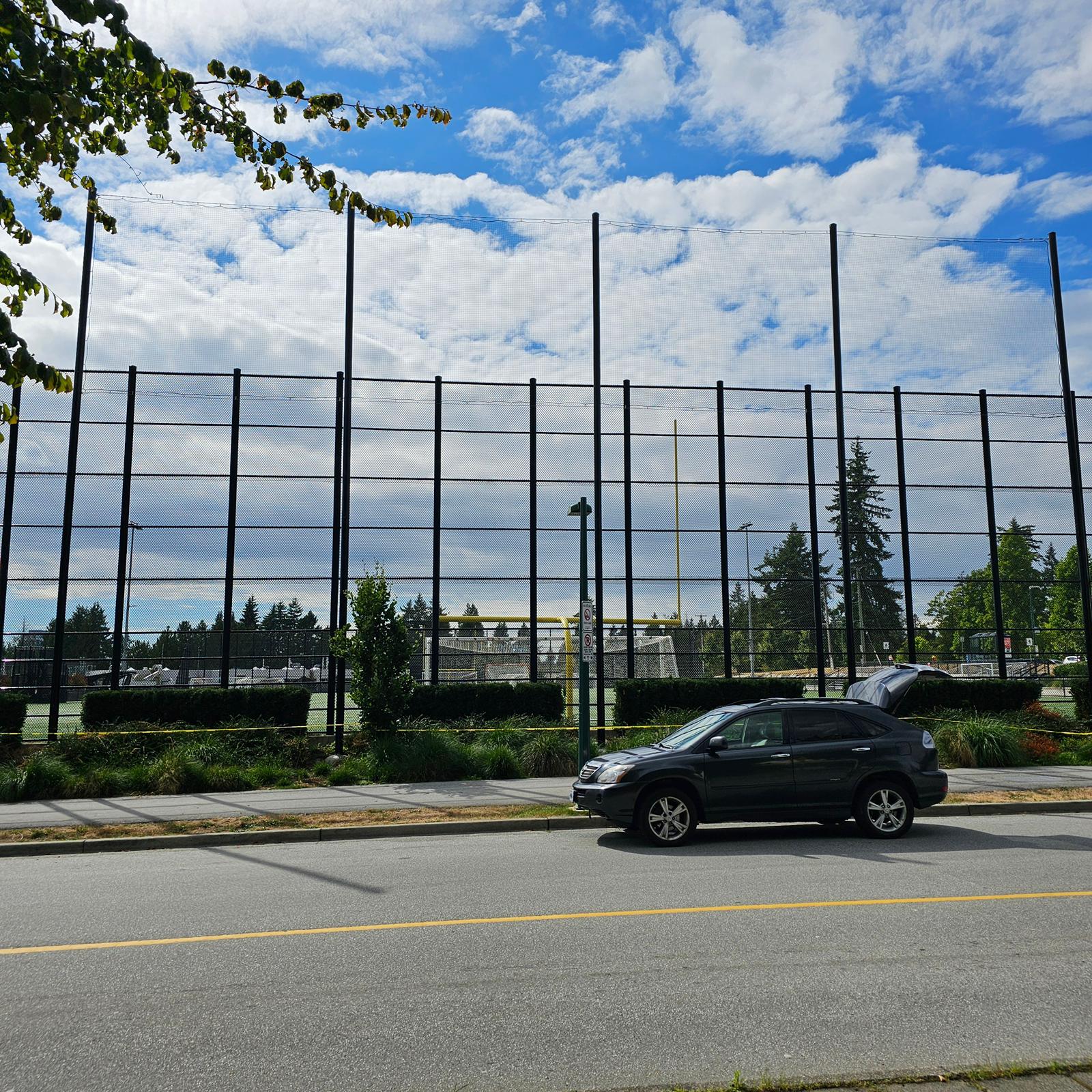 Centennial Park Netting Install 1