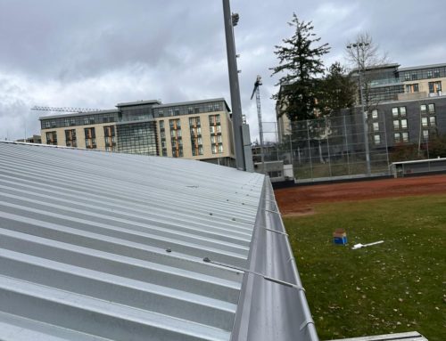 Gutter Installation – SFU shelter