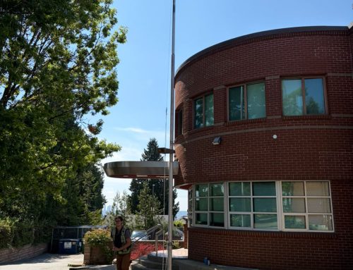 Austin Heights Firehall flagpole